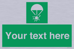 Custom sign safe condition Rocket parachute flare